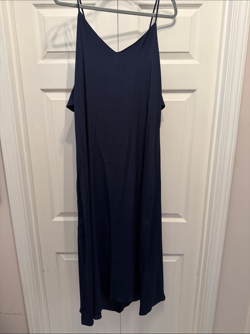 MARELLA Midnight Navy Slip Maxi Dress with Spaghetti Straps